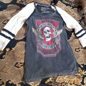 Womens Affliction top size small